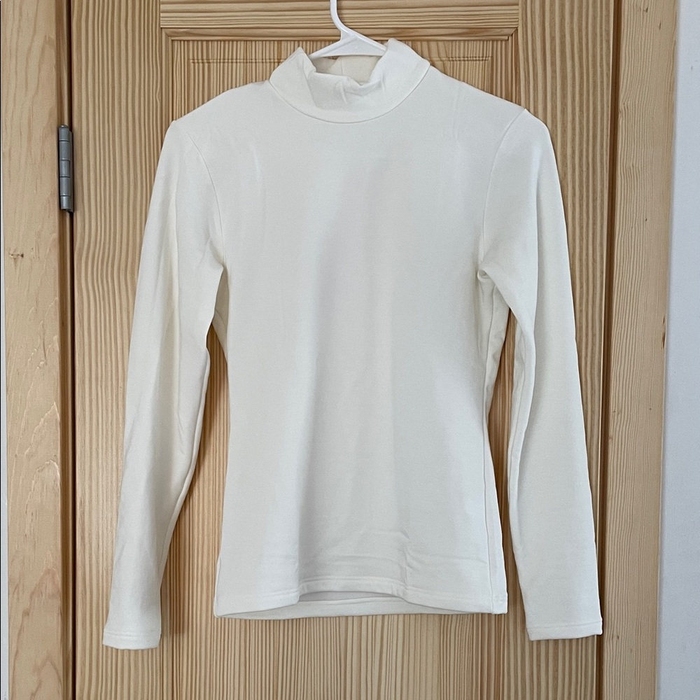 Heattech fleece-lined mock turtleneck